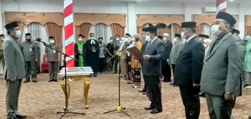 Pejabat administrasi dan kepsek dilingkup Pemkab Merangin yang dilantik