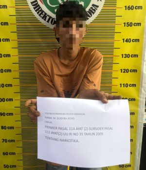 Bandar Narkoba Asal Sarolangun Tak Berkutik Ditangkap Polisi Saat Hendak Edarkan Sabu 